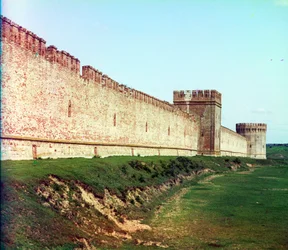 Fortress wall with Veselukha tower. Smolensk, Russia